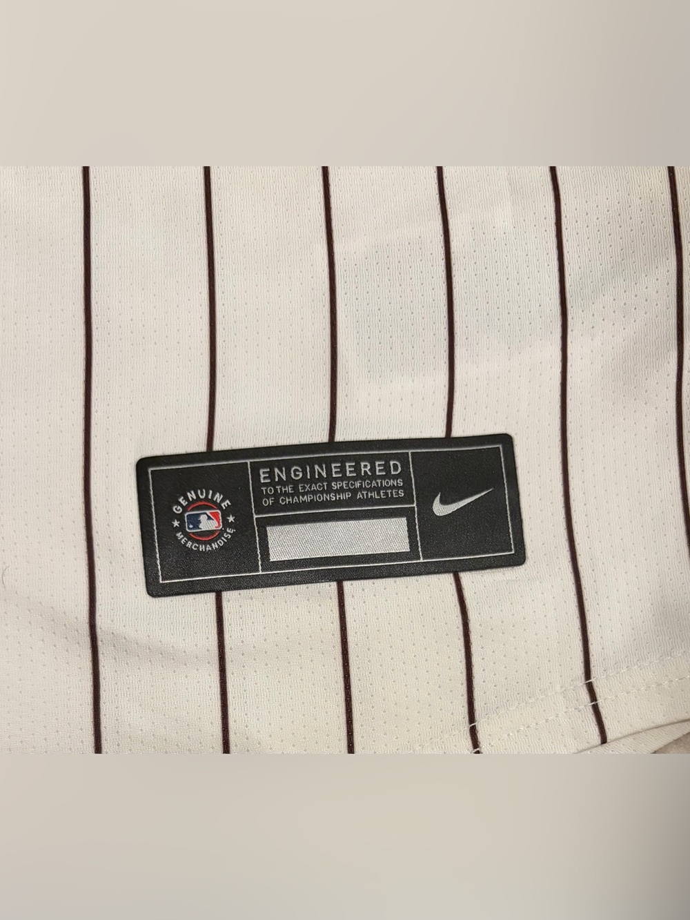 Nike Authentic San Diego Padres Baseball MLB Pinstripe Jersey Men’s Size: Medium - Picture 7 of 9